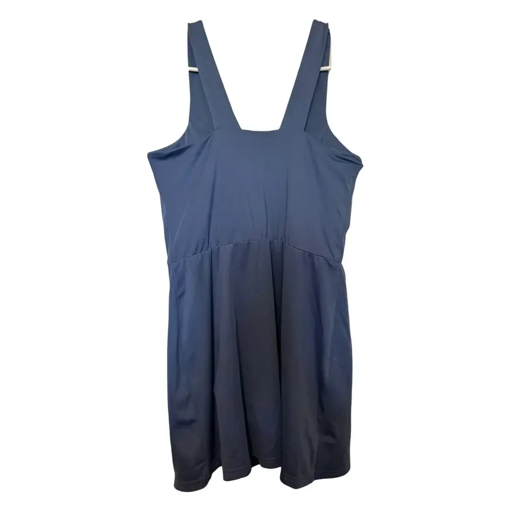 All in Motion Athletic Romper Dress Built-In Shorts Blue Size Medium - Picture 8 of 8